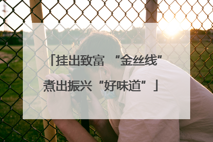 挂出致富 “金丝线” 煮出振兴“好味道”