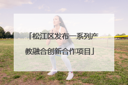 松江区发布一系列产教融合创新合作项目