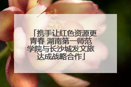 携手让红色资源更青春 湖南第一师范学院与长沙城发文旅达成战略合作