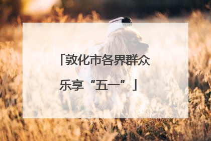 敦化市各界群众乐享“五一”