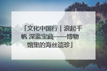 文化中国行｜浪起千帆 深蓝宝藏——博物馆里的海丝遗珍