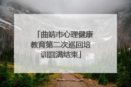 曲靖市心理健康教育第二次巡回培训圆满结束