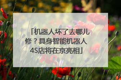 机器人坏了去哪儿修？具身智能机器人4S店将在京亮相
