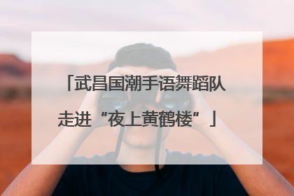 武昌国潮手语舞蹈队走进“夜上黄鹤楼”