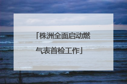 株洲全面启动燃气表首检工作