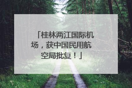 桂林两江国际机场，获中国民用航空局批复！