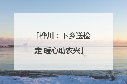 桦川：下乡送检定 暖心助农兴
