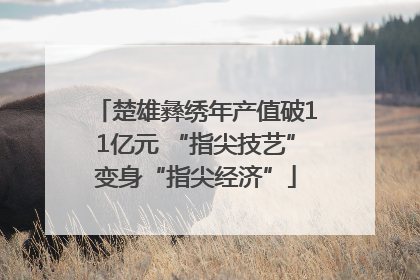 楚雄彝绣年产值破11亿元 “指尖技艺”变身“指尖经济”