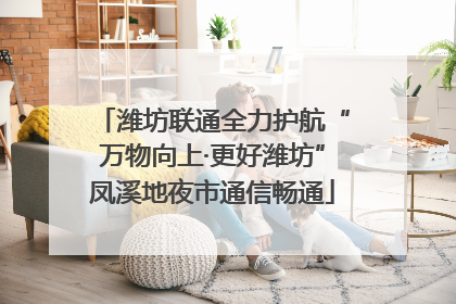 潍坊联通全力护航“万物向上·更好潍坊”凤溪地夜市通信畅通