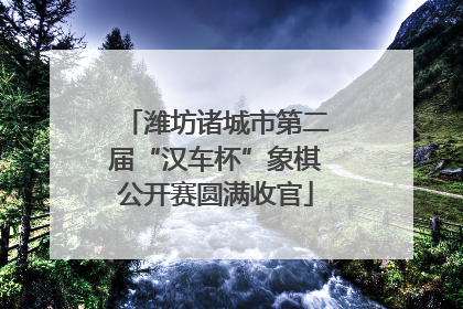潍坊诸城市第二届“汉车杯”象棋公开赛圆满收官
