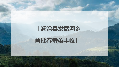 澜沧县发展河乡首批春蚕茧丰收
