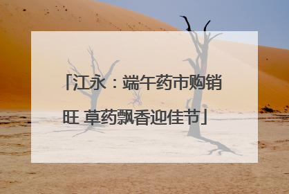 江永：端午药市购销旺 草药飘香迎佳节