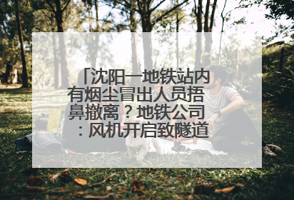 沈阳一地铁站内有烟尘冒出人员捂鼻撤离？地铁公司：风机开启致隧道灰尘飘散至站内