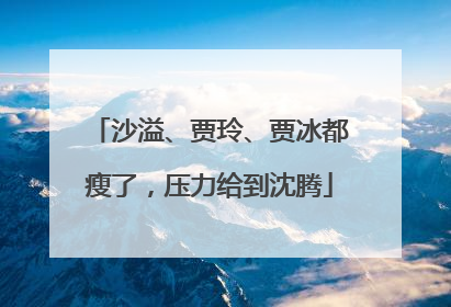 沙溢、贾玲、贾冰都瘦了，压力给到沈腾
