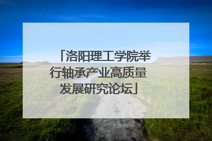 洛阳理工学院举行轴承产业高质量发展研究论坛