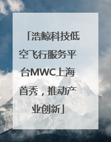 浩鲸科技低空飞行服务平台MWC上海首秀，推动产业创新
