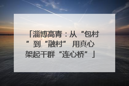 淄博高青：从“包村”到“融村” 用真心架起干群“连心桥”
