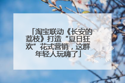 淘宝联动《长安的荔枝》打造“夏日狂欢”花式营销，这群年轻人玩嗨了