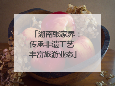 湖南张家界：传承非遗工艺 丰富旅游业态