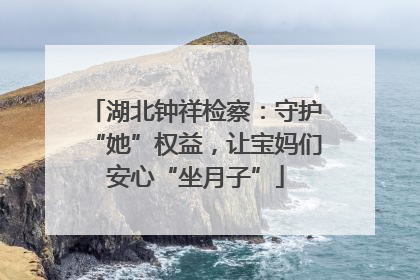 湖北钟祥检察：守护“她”权益，让宝妈们安心“坐月子”