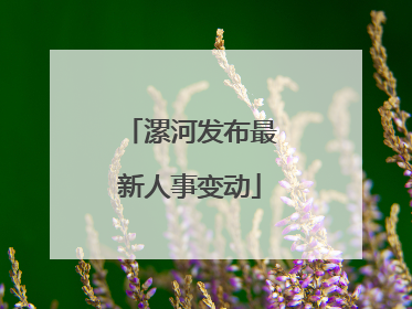 漯河发布最新人事变动