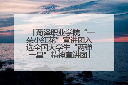 菏泽职业学院“一朵小红花”宣讲团入选全国大学生“两弹一星”精神宣讲团