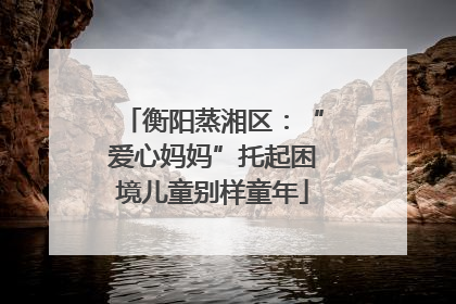 衡阳蒸湘区：“爱心妈妈”托起困境儿童别样童年