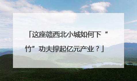 这座赣西北小城如何下“竹”功夫撑起亿元产业？