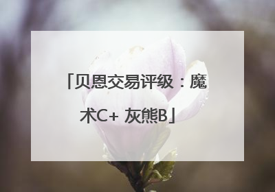 贝恩交易评级：魔术C+ 灰熊B