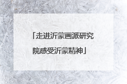 走进沂蒙画派研究院感受沂蒙精神