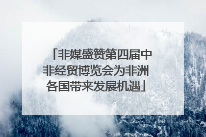 非媒盛赞第四届中非经贸博览会为非洲各国带来发展机遇