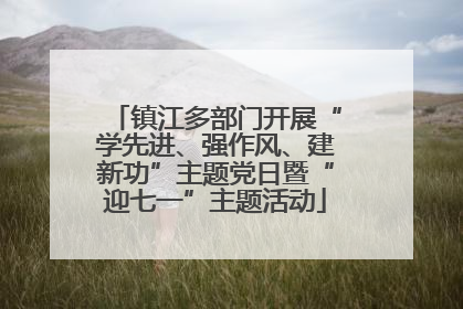 镇江多部门开展“学先进、强作风、建新功”主题党日暨“迎七一”主题活动