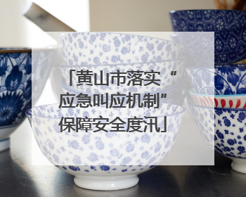 黄山市落实“应急叫应机制”保障安全度汛