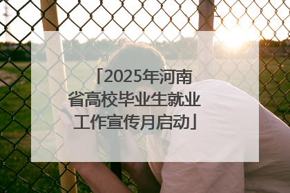 2025年河南省高校毕业生就业工作宣传月启动