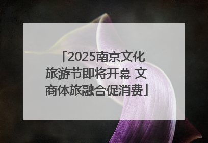 2025南京文化旅游节即将开幕 文商体旅融合促消费