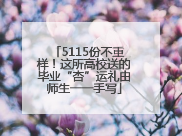 5115份不重样！这所高校送的毕业“杏”运礼由师生一一手写