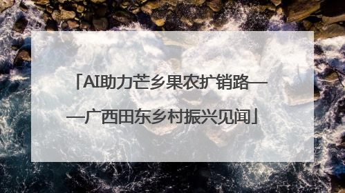 AI助力芒乡果农扩销路——广西田东乡村振兴见闻